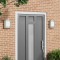 Aplice de exterior 2 pcs Argintiu 23.5 x 10.5 x 26 cm