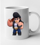 Cana alba personalizata Brawl Star - Bull, INOVATIX&reg;. 330 ml, Oem