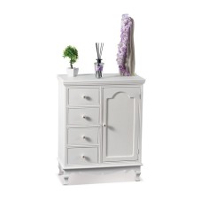 Comoda lemn alb 66 x 32 x 86 cm