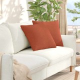 vidaXL Perne pentru canapea 2 pcs Roșu portocalie 50 x 50 cm 42013996