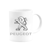 Cana alba personalizata logo Peugeot, INOVATIX&reg;️. 330ml