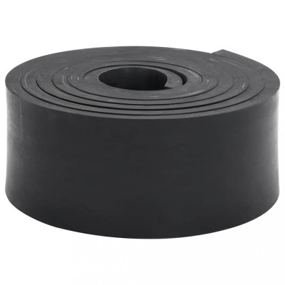 vidaXL Margine de cauciuc pentru plug de zăpadă negru 250x8x1 cm foto