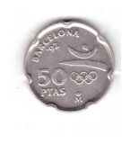 Moneda Spania 50 pesetas 1992 Olimpiada de la Barcelona 92, Casa Mila