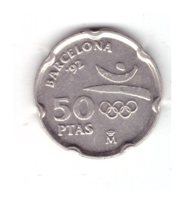 Moneda Spania 50 pesetas 1992 Olimpiada de la Barcelona 92, Casa Mila foto