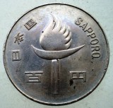 1.742 JAPONIA OLIMPIADA SAPPORO 100 YEN 1972