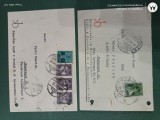 Regalitate Romania ,grup doua carti postale corespondenta circulate,corepondenta financiar -comerciala avocat, Circulata, Printata