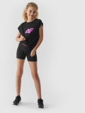 Colanți scurți de sport cu uscare rapidă pentru fete, 4F Sportswear