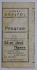 CINEMA CAPITOL , PROGRAM , PLIANT DE PREZENTARE