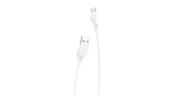 Dudao L4T Cablu USB-USB-C 2,4A 1m (alb)
