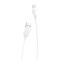 Dudao L4T Cablu USB-USB-C 2,4A 1m (alb)