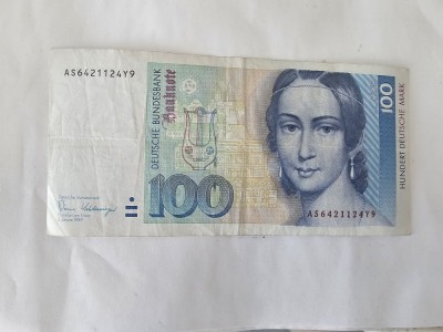 Germania 100 Mark 1989 foto