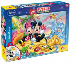 Puzzle de colorat - Mickey la plaja (250 piese) foto