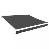 P&acirc;nză Copertină Antracit 4x3m vidaXL - Rezistentă UV, Impermeabilă, Poliester