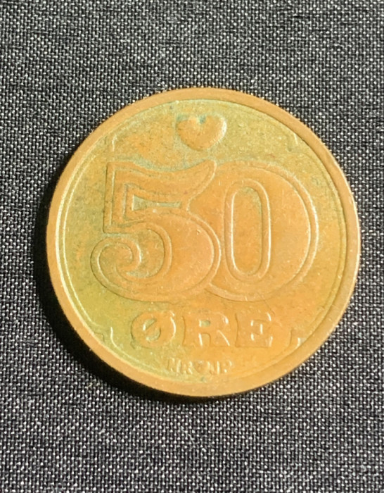 Moneda 50 ore 1989 Danemarca