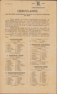 HST 87S Circulara mitropolit Ioan Metianu 1883 noua organizare foto