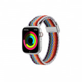 Cumpara ieftin Curea pentru Apple Watch 1/2/3/4/5/6/7/8/SE/SE 2 (38/40/41mm) Dux Ducis Mixture II Version PaleStripes