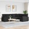 vidaXL Canapea modulară cu perne, negru, textil 3321149