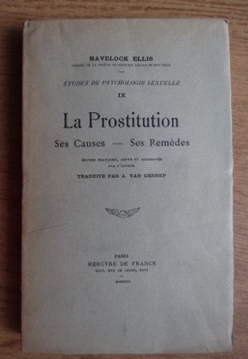 Havelock Ellis - La prostitution. Ses causes et ses remedes (1929) foto