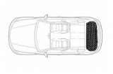 Covor portbagaj tavita Mercedes-Benz Clasa A (W176) 2012-2018 COD: PB 6413 PBA1, Oem