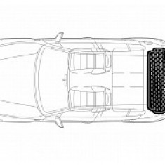 Covor portbagaj tavita Hyundai Grand Santa Fe (DM) varianta 7 locuri 2013-2019 COD: PB 6223 PBA2