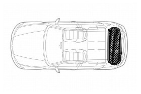Covor portbagaj tavita Mercedes-Benz Clasa A (W176) 2012-2018 COD: PB 6413 PBA1