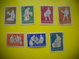 HOPCT LOT NR 294 VITICULTURA 1960-7 TIMBRE VECHI-STAMPILAT ROMANIA