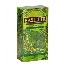 Basilur Green Valley ceai verde 25 plicuri
