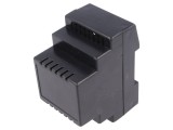 Carcasă DIN 53x91x70mm ABS Neagră