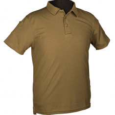 Tricou Tactic QUICKDRY Polo Dark Coyote Mil-Tec (Marime: M)