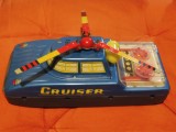 Jucarie vintage - Cruiser MS 881 din metal (tabla) cu cheie, functionala - in cutia originala.