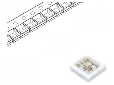 LED UV-A UV-C 30mA 120&amp;deg; 265-410nm foto