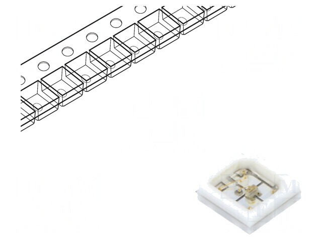 LED UV-A UV-C 30mA 120&deg; 265-410nm