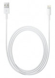 Cablu date si incarcare mufa Lightning la USB 2.0 lungime 1 metru alb pentru Apple iPhone 5, 5S, S, 6, 6S, 6plus, 6Splus, 7, 7plus, iPad, iPod