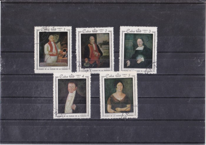 A12 S3 5 - Timbre foarte vechi - Cuba - arta - pictura