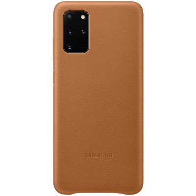 Husa Piele Samsung Galaxy S20 Plus G985 / Samsung Galaxy S20 Plus 5G G986, Leather Cover, Maro EF-VG985LAEGEU foto