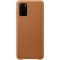 Husa Piele Samsung Galaxy S20 Plus G985 / Samsung Galaxy S20 Plus 5G G986, Leather Cover, Maro EF-VG985LAEGEU