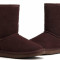 Cizme Piele Tip UGG Ciocolatii Model Scurt