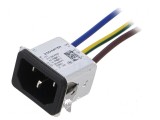 Conector AC soclu tată 10A 250VAC IEC 60320
