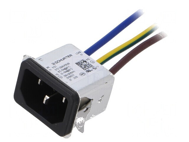 Conector AC soclu tată 10A 250VAC IEC 60320