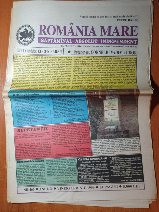 romania mare 18 iunie 1999-gheorghe hagi,cetatean de onoare al mun.cluj-napoca
