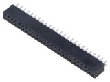 Conector şiruri pini mamă 50 PIN 2mm aurit THT SAMTEC