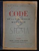 Code de la bibliophilie moderne