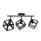 Lustra FORMA CUB -STRUKTUR Trio, 3xE27, Negru, Metal ModernLight Concept