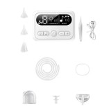 Aspirator nazal electric, profesional CRISTALIS SALE &trade;, pentru bebelusi si copii, 9 trepte de absortie, silentios, lumina de veghe si muzica pentru di