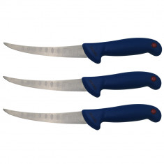 Set trei cutite de filetat IdeallStore®, Chef's Knife, otel inoxidabil, 30 cm, albastru