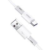 Cablu Date si Incarcare USB la USB Type-C Joyroom S-M406 Rebar, Fast Charging 5A, 1 m, Alb