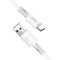 Cablu Date si Incarcare USB la USB Type-C Joyroom S-M406 Rebar, Fast Charging 5A, 1 m, Alb