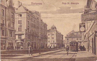 CP Timisoara Piata Sf. Gheorghe ND(1926) foto