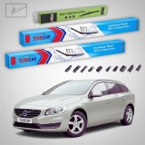 Cumpara ieftin Ștergătoare Volvo V60 I Facelift 2015-2018 | Set Față și Spate Flat &ndash; TeamCar&reg;