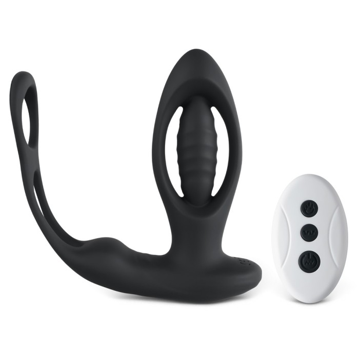 Vibrator Heating Prostate Massager Black